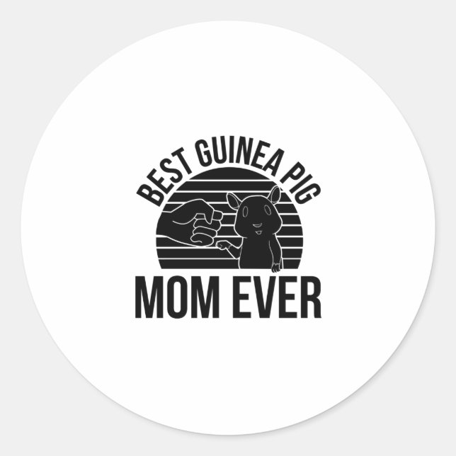 Sticker Rond Guinéen Pig Lover (Devant)