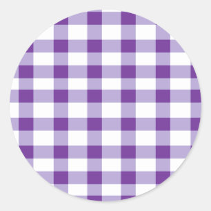 Sticker Rond Guingan pourpre