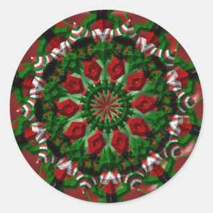 Sticker Rond Guirlande de sucrerie