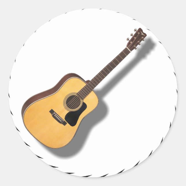 STICKER ROND GUITAR -STICKER (Devant)