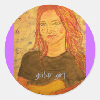 Sticker Rond guitare