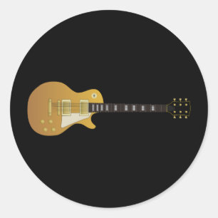 Sticker Rond Guitare