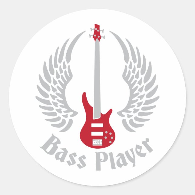 Sticker Rond guitare basse (Devant)