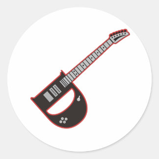 Sticker Rond Guitare D
