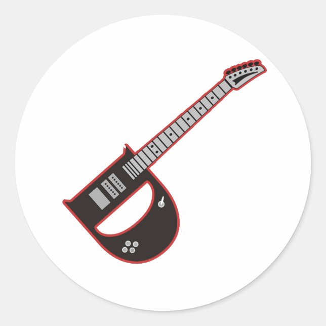 Sticker Rond Guitare D (Devant)