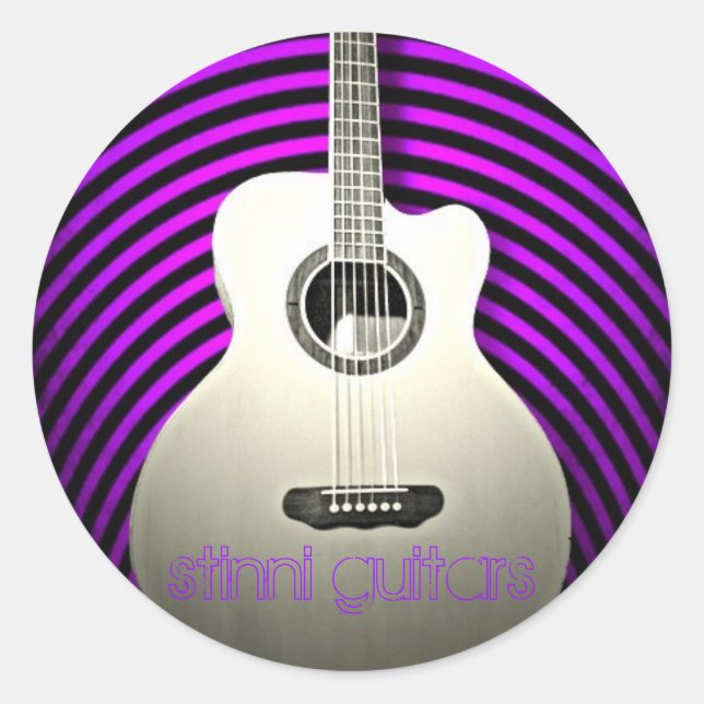 Sticker Rond Guitare de Stinni (Devant)