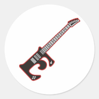 Sticker Rond Guitare E