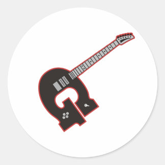 Sticker Rond Guitare G
