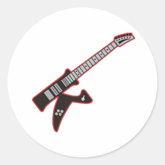 Sticker Rond Guitare K
