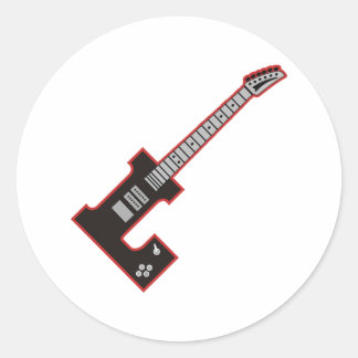 Sticker Rond Guitare L