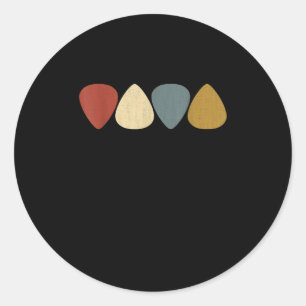 Sticker Rond Guitare Lover   Guitariste-cadeau Onglet de guitar