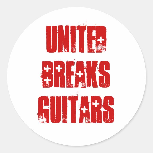 Sticker Rond Guitares United Breaks (Devant)