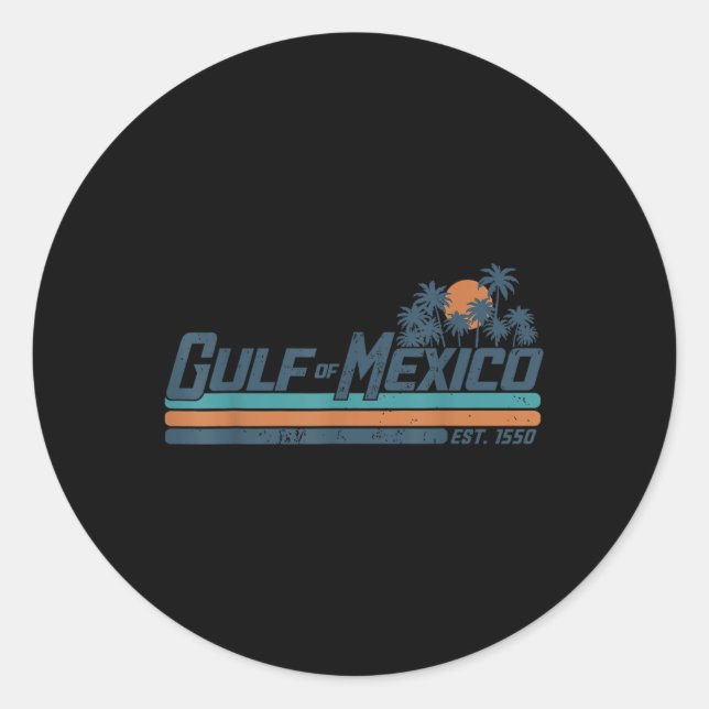 Sticker Rond Gulf Of Mexico  (Devant)