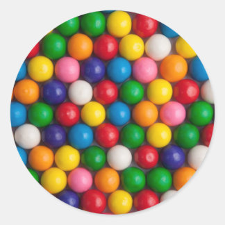 Sticker Rond Gumballs