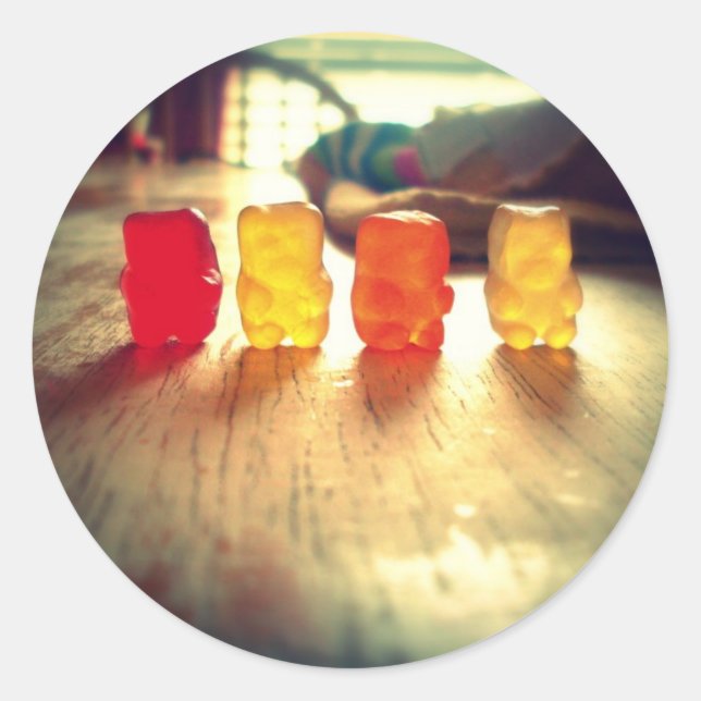 Sticker Rond Gummy Gummy Gummy ! (Devant)