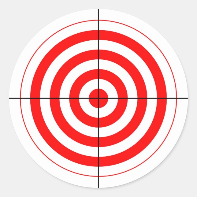 Sticker Rond gun shooting range bul (Devant)