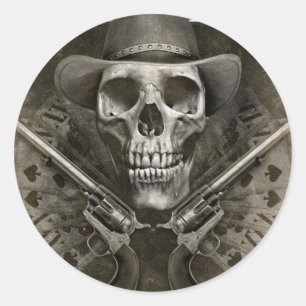 Sticker Rond Gunfighter