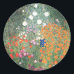 Sticker Rond Gustav Klimt Blumengarten<br><div class="desc">Gustav Klimt ~ 1905/06 Blumengarten - Gustav Klimt était un peintre symboliste autrichien et l'un des membres les plus en vue du mouvement Art Nouveau de Vienne - Sécession de Vienne. Ses oeuvres majeures comprennent des peintures, des peintures murales, des croquis et d'autres objets d'art. Le sujet principal de Klimt...</div>