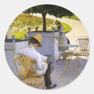 Sticker Rond Gustave Caillebotte - L'Oranger