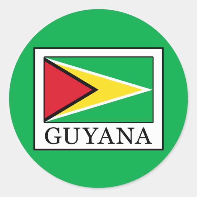 Sticker Rond Guyana (Devant)