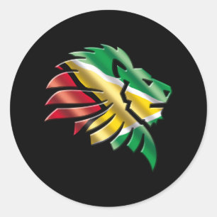 Sticker Rond Guyana