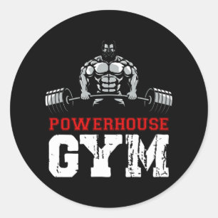 Sticker Rond Gym Powerhouse