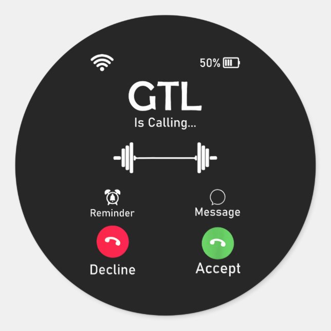 Sticker Rond Gym Tan Laundry Gtl New Jersey Garden Nj Shore Ita (Devant)