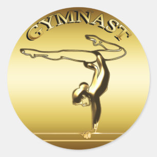 STICKER ROND GYMNAST
