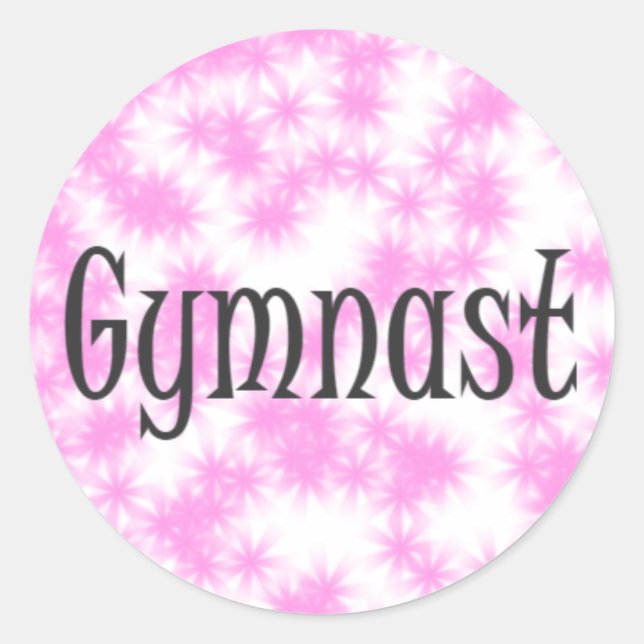 Sticker Rond Gymnaste (Devant)