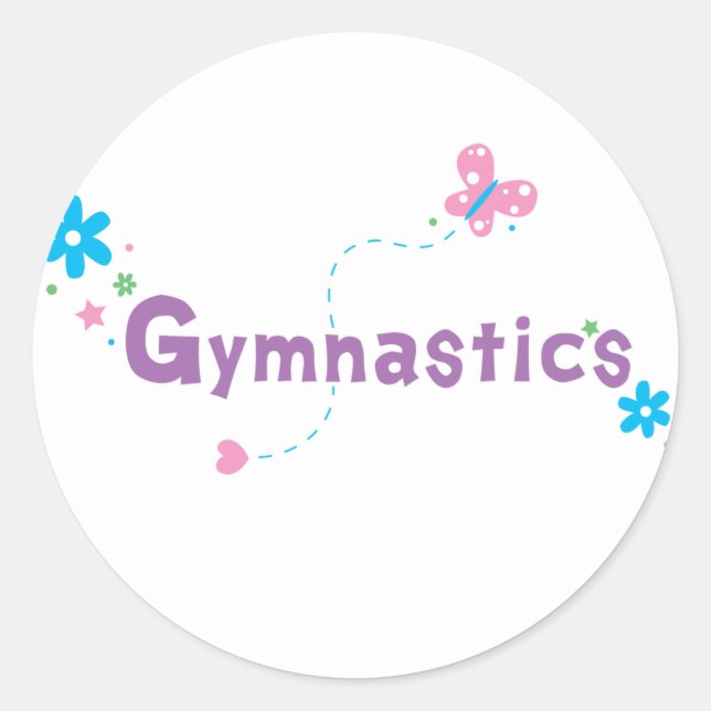 Sticker Rond Gymnastique du jardin Fbattage (Devant)