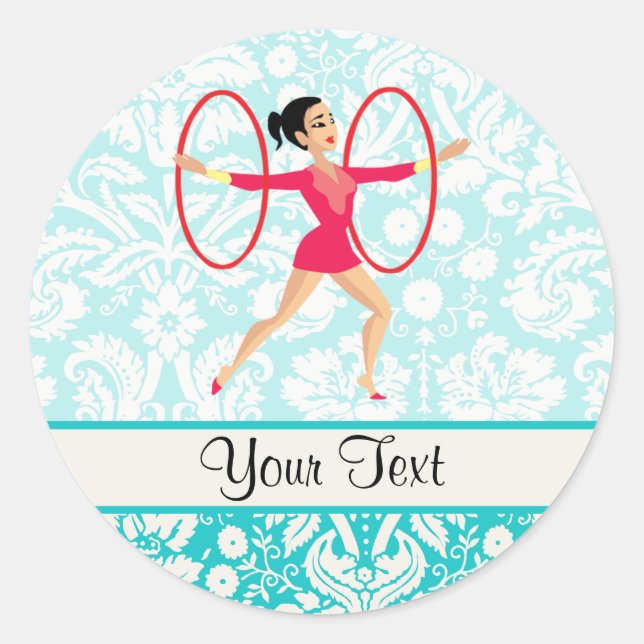 Sticker Rond Gymnastique Rythmique (Devant)