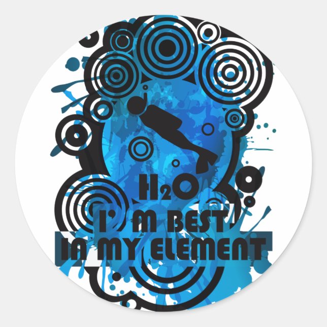 STICKER ROND H2O_DIVER (Devant)