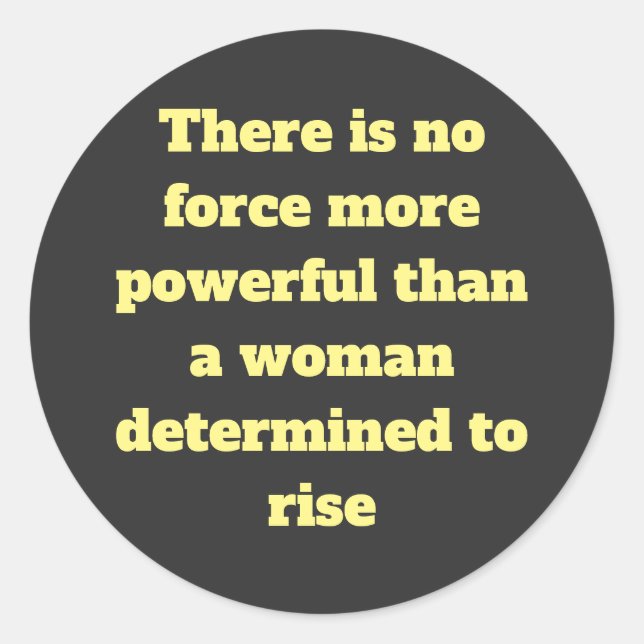 Sticker Rond Habilitation Mots pour les femmes sur (Devant)