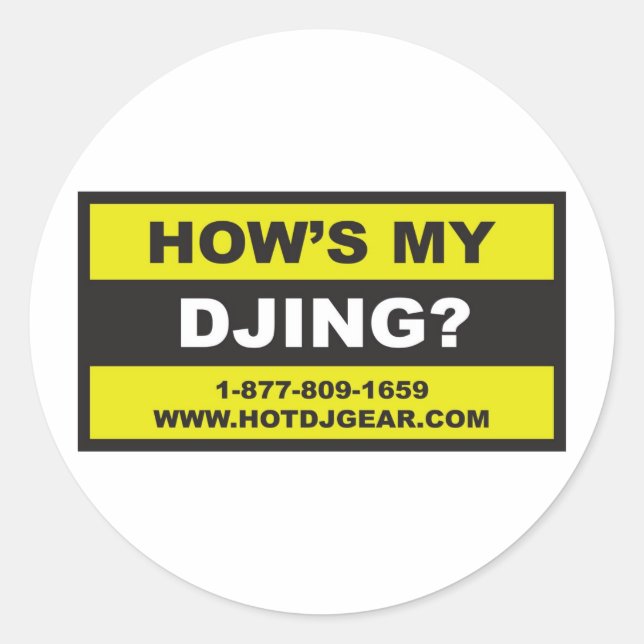 Sticker Rond Habille ma danse (Devant)