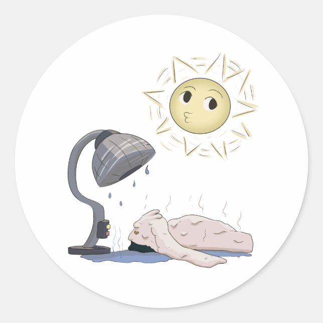 Sticker Rond Hac fondu (Devant)