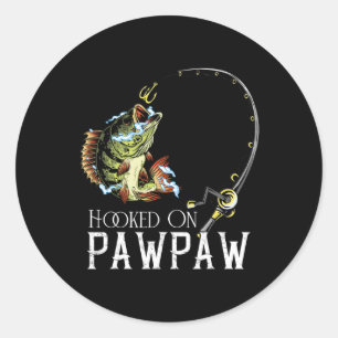 Sticker Rond Haché D'Être Pawpaw Drôle Pêche