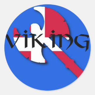 Sticker Rond hache viking danoise