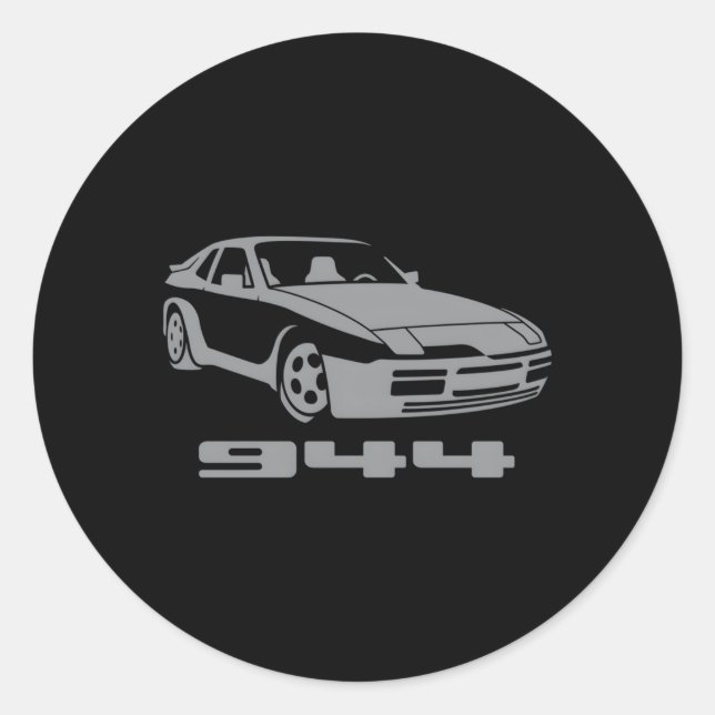 Sticker Rond Hack Racing 944 944 Grey Small (Devant)