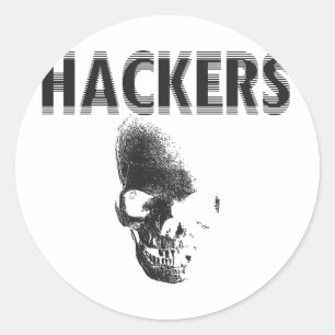 Sticker Rond Hackers