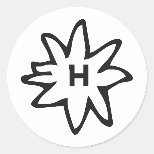 Sticker Rond Haflinger (Devant)