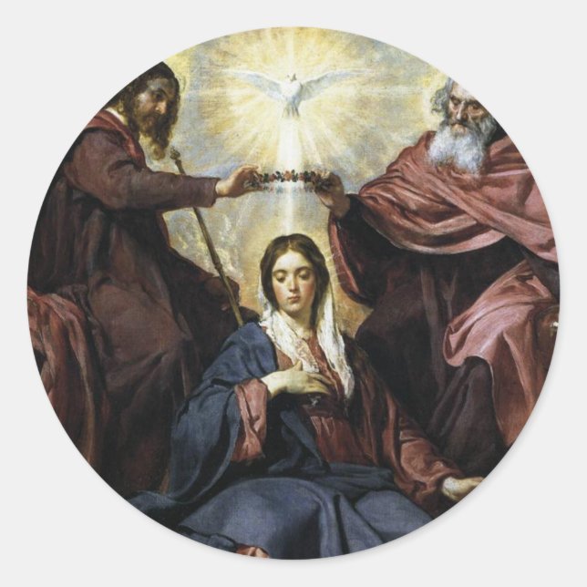 STICKER ROND HAIL HOLY QUEEN (Devant)