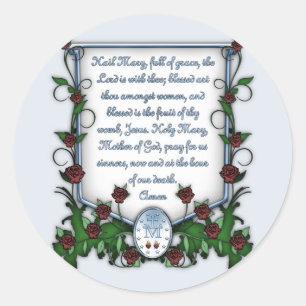 Sticker Rond Hail Mary