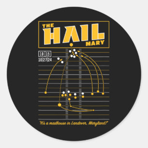 Sticker Rond Hail Mary - Washington