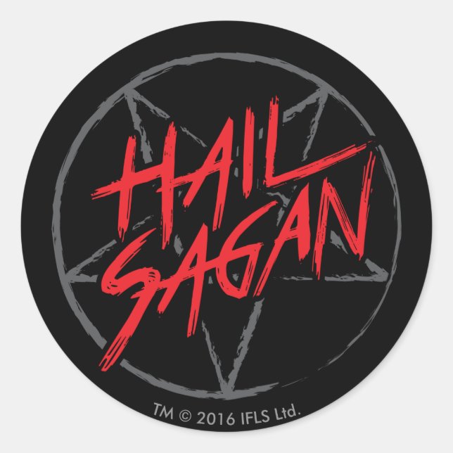 Sticker Rond Hail Sagan (Devant)