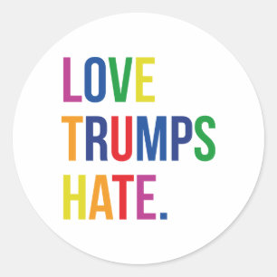 Sticker Rond Haine d'atouts d'amour de GLBT