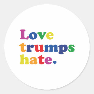 Sticker Rond Haine d'atouts d'amour de GLBT