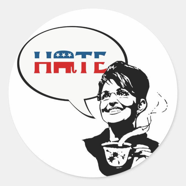 STICKER ROND HAINE RÉPUBLIQUE (Devant)