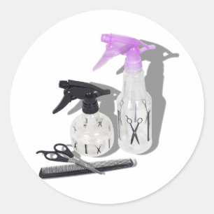 Sticker Rond HaircutSprayBottle060910Ombres