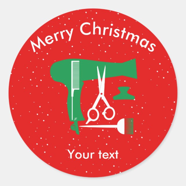 Sticker Rond Hairstyles tools (Devant)