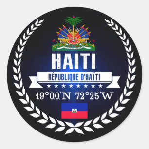 Sticker Rond Haïti